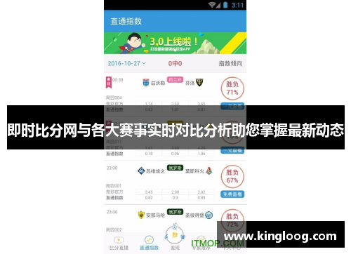 即时比分网与各大赛事实时对比分析助您掌握最新动态